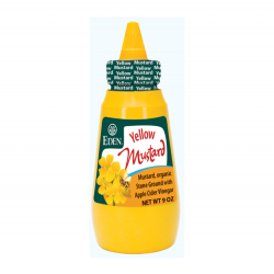 Yellow mustard organic- Squeeze bottle 255 gramos Marca Eden
