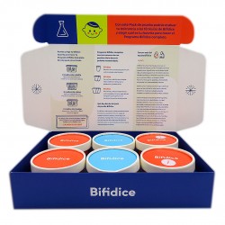 Helado con probioticos pack 6 unidades de 50 gramos Marca Bifidice
