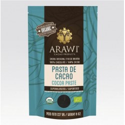 Pasta de cacao organico 227 gramos Marca Arawi