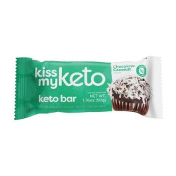 Barra de proteina keto sabor chocolate coco 50 gramos Marca Kiss My Keto