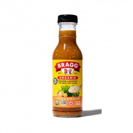 Aderezo de jengibre y sesamo organico 354 cc Marca Bragg