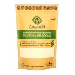 Harina de coco 500 gramos Marca Ambrosia